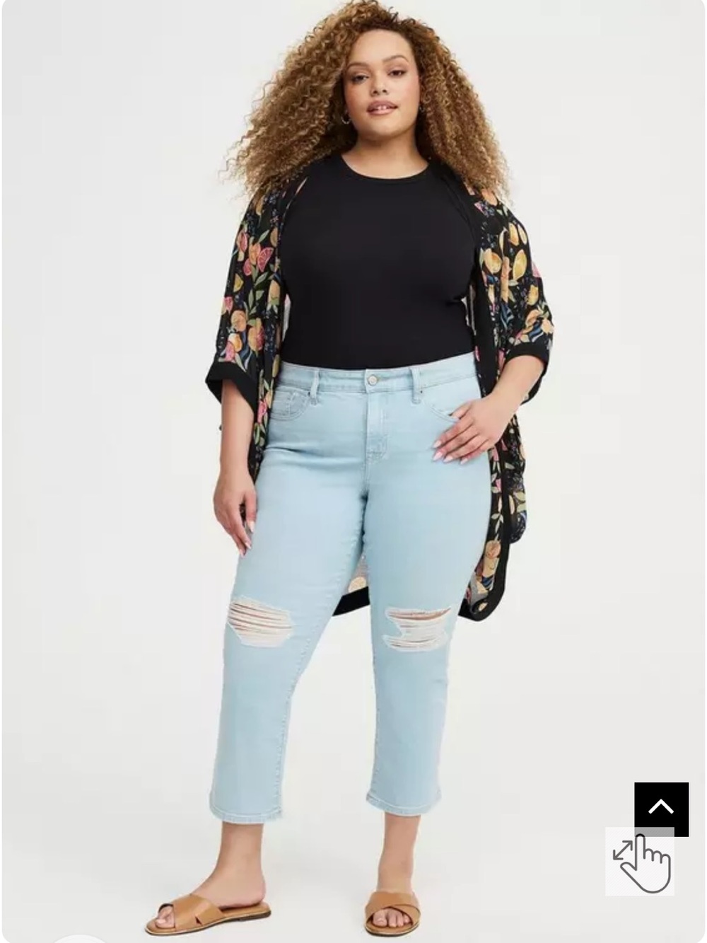 Torrid Crop Perfect Boyfriend Jean
